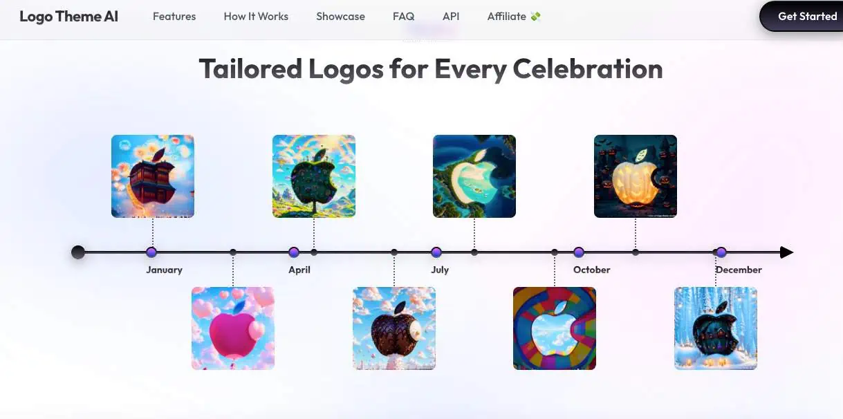 Logo Theme AI showcasing power of AI to fetch variations of popular logos