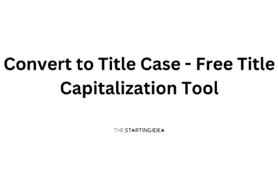 Convert to Title Case